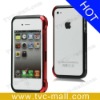 Metal Bumper Case for iPhone 4S - Black / Red
