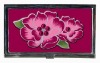 Metal Card Holder with flower