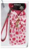 Metal Cat Cotton Fabric Mobile Phone Purse/ Cell Phone Bags