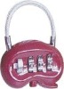 Metal Luggage lock with cable