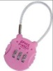 Metal Luggage lock with cable