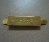 Metal Zinc Alloy Tag with engraving logo in Gold color