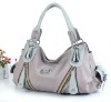 Metal Zipper PU material lady handbag