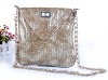 Metal chain lady handbag and lady shoulder bag