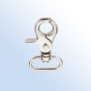 Metal dog hook in nickel color, size:56*34mm