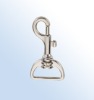 Metal snap hook in nickel color, size:60*32mm