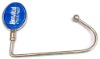 Metal unfoldable handbag hook/bag hanger hook with customized logo ZM-H029.