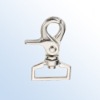Metal zinc alloy Swivel snap hook in nickel color, size:54*35mm