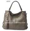 Metal zip pocket large bags 2012 newest hot sell genuine leather handbag