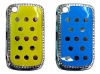 Metallic Chrome Hard Case With Diamonds For BlackBerry 8520