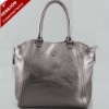 Metallic Pebbled leather woman handbag