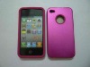 Metallic and Silicone case for iphon4G
