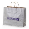 Metallic kraft tinted paper shopper