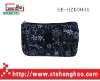 Microfiber Cosmetic bag with white flowers