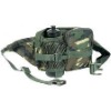 Military camo waist bag with bottle holder