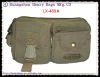 Mini khaki canvas waist bag