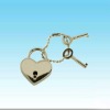 Mini size heart shaped key lock