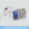 Mini style clear card book vinyl with button XYL-CC273
