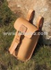 Minimalistic Handmade Cowhide Leather Messenger Bag - Hard Case