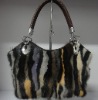 Mink fur handbags
