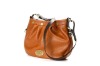 Mitzy Messenger Bag Sling in Oak Pebbled Leather