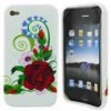 Mobile case for iPhone 4 Flowers TPU Case (10040532)
