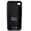 Moca Silver mobile phone battery case for iphone 4s