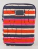 Multi-color stripped nylon i pad sleeve