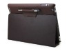 Multi-functional stand leather case for Ipad2 with hand writing pen leather belt,super slim cases for ipad2