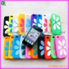 Multicolor embossed silicone case for iphone 4gs