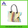 Multifunction new striped towel beach bag