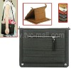 Multifunctional Crocodile Leather Portfolio Case For iPad 2 with Baldric & Holder