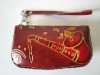Musical genuine leather coin purse