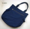 NAVY CANVAS TOTE BAG