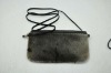 NEW ARRIVAL FASHION & SPECIAL LADIES LEATHER HAND BAG WITH FUR - ANTIBACTERIAL WALLET