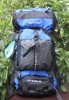 NEW Blue 55L Internal Frame Hiking Camping Backpack