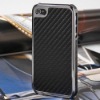 NEW Carbon Fiber Chrome Hard Cover Case for Apple iPhone 4 4G 4S