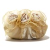 NEW Chinese Women's Satin Tulle Handbag Clutch Bag Wedding/Evening Bag Flowers 025