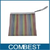 NEW Colorful stripe nylon mesh cosmetic bag