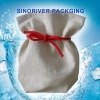 NEW D011S recycled cotton drawstring bag