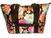 NEW FLOWER PRINT INSULATED LUNCH BAG COOLER TOTE BAG