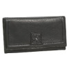 NEW GENUINE COWHIDE LEATHER LADIES TRIFOLD WALLET PURSE