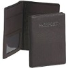 NEW GENUINE COWHIDE LEATHER PASSPORT TRAVEL HOLDER WALLET