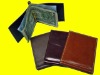 NEW GENUINE LEATHER BIFOLD CASH HOLDER MONEY CLIP RARE~