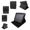 NEW LEATHER CASE WITH STAND BLK COVER FOR APPLE IPAD 2