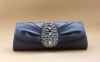 NEW* NAVY BLUE Pleated Line Evening Clutch handbag Bag
