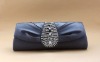 NEW* NAVY BLUE Pleated Line Evening Clutch handbag Bag