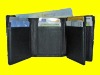 NEW SOFT COWHIDE GENUINE COWHIDE LEATHER MENS TRIFOLD WALLET CREDIT CARD HOLDER BILLFOLD WALLET