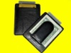 NEW SOFT COWHIDE GENUINE LEATHER MAGNETIC MONEY CLIP CARD HOLDER WALLET