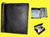 NEW STYLISH SOFT COWHIDE GENUINE LEATHER MENS MONEY CLIP CARD AND COIN WALLET